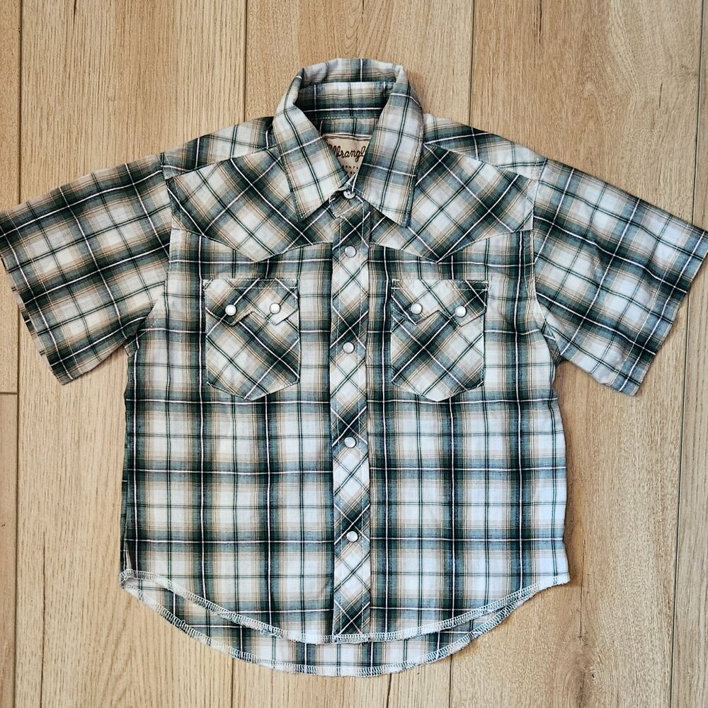 Wrangler Western Pearl-Snap Shirt Size Small